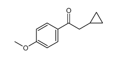 2-cyclopropyl-1-(4-methoxyphenyl)ethanone Structure