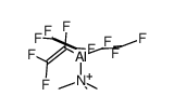 (CF2CF)3Al*N(CH3)3 tris-(perfluoro vinyl) alane * trimethyl amine Structure