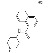 N-(piperidin-4-yl)naphth-1-yl carboxamide hydrochloride Structure