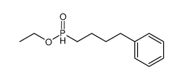 (4-phenylbutyl)-phosphinic acid,ethyl ester Structure