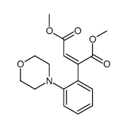 dimethyl 2-(2-morpholin-4-ylphenyl)but-2-enedioate结构式