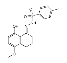 8-hydroxy-5-methoxy-1-tetralone tosylhydrazone Structure