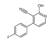 3-Cyano-1,2-dihydro-4-(4-fluorophenyl)-2-oxopyridine, 1,2-Dihydro-4-(4-fluorophenyl)-2-oxonicotinonitrile结构式