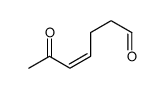 4-Heptenal, 6-oxo- (9CI) structure