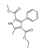 4-ethyl 2-methyl 5-methyl-3-phenyl-1H-pyrrole-2,4-dicarboxylate Structure