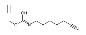 prop-2-ynyl N-(5-cyanopentyl)carbamate结构式