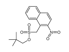 2,2-dimethylpropyl (2-nitronaphthalen-1-yl)methanesulfonate结构式