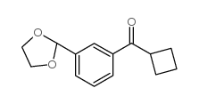 CYCLOBUTYL 3-(1,3-DIOXOLAN-2-YL)PHENYL KETONE图片