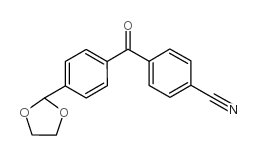 4-CYANO-4'-(1,3-DIOXOLAN-2-YL)BENZOPHENONE结构式