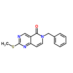 6-Benzyl-2-(methylsulfanyl)pyrido[4,3-d]pyrimidin-5(6H)-one Structure