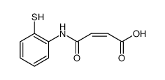 2-Butenoic acid, 4-[(2-mercaptophenyl)amino]-4-oxo-, (Z)结构式