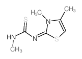 (1Z)-1-(3,4-dimethyl-1,3-thiazol-2-ylidene)-3-methyl-thiourea Structure