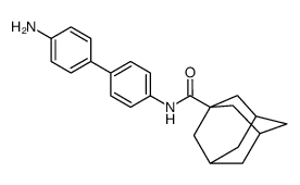 N-[4-(4-aminophenyl)phenyl]adamantane-1-carboxamide结构式