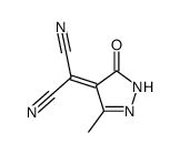 Propanedinitrile,(1,5-dihydro-3-methyl-5-oxo-4H-pyrazol-4-ylidene)- (9CI)结构式