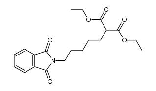 5-phthalimidopentylmalonic acid diethyl ester结构式