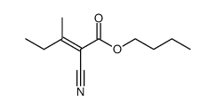 2-cyano-3-methyl-pent-2-enoic acid butyl ester Structure