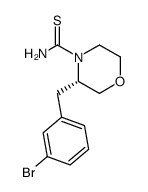 (3S)-3-(3-bromobenzyl)morpholine-4-carbothioamide Structure