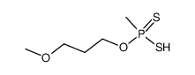 Methyl-dithiophosphonsaeure-O-<3-methoxy-propyl>-ester结构式