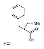 (S)-3-Amino-2-benzylpropanoic acid hydrochloride structure