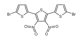 5,5''-dibromo-3',4'-dinitro-2,2':5',2''-terthiophene结构式