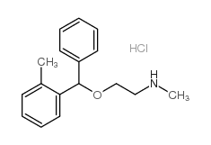 Ethanamine,N-methyl-2-[(2-methylphenyl)phenylmethoxy]-, hydrochloride (1:1) structure