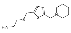 2-[[5-(piperidin-1-ylmethyl)thiophen-2-yl]methylsulfanyl]ethanamine结构式