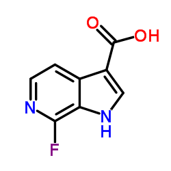 7-Fluoro-6-azaindole-3-carboxylic acid structure