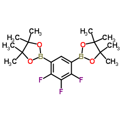 4,4,5,5-tetramethyl-2-[2,3,4-trifluoro-5-(4,4,5,5-tetramethyl-1,3,2-dioxaborolan-2-yl)phenyl]-1,3,2-dioxaborolane picture