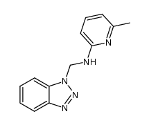 1-(6-methyl-2-pyridylaminomethyl)benzotriazole Structure