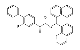 (R)-flurbiprofen di(1-naphthyl)methyl ester结构式