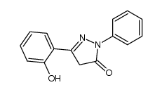 1-phenyl-3-(2-hydroxyphenyl)-2-pyrazolin-5-one Structure