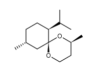 (2S,6R,7S,10R)-7-isopropyl-2,10-dimethyl-1,5-dioxaspiro[5.5]undecane Structure