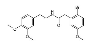 2-(2-Bromo-5-methoxyphenyl)-N-(2-(3,4-dimethoxyphenyl)-ethyl)-acetamide结构式