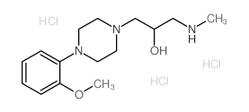 1-[4-(2-methoxyphenyl)piperazin-1-yl]-3-(methylamino)propan-2-ol,trihydrochloride Structure