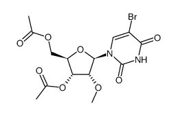 3',5'-Di-O-acetyl-5-bromo-2'-O-Methyluridine结构式