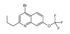 4-Bromo-2-propyl-7-trifluoromethoxyquinoline结构式