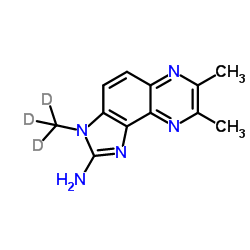 2-Amino-3,7,8-trimethyl-3H-imidazo[4,5-f]quinoxaline-d3 Structure