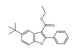 ethyl 5-tert-butyl-2-phenylbenzofuran-3-carboxylate结构式