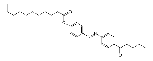 [4-(4-pentanoylphenyl)diazenylphenyl] undecanoate structure