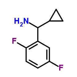 1-Cyclopropyl-1-(2,5-difluorophenyl)methanamine Structure