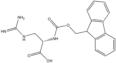 3-[(氨基亚胺甲基)氨基]-N-[芴甲氧羰基]-L-丙氨酸结构式