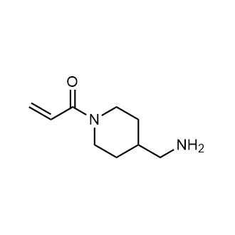 1-(4-(Aminomethyl)piperidin-1-yl)prop-2-en-1-one structure