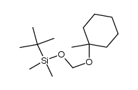 tert-butyldimethyl(((1-methylcyclohexyl)oxy)methoxy)silane结构式