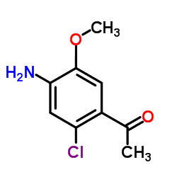 1-(4-Amino-2-chloro-5-methoxyphenyl)ethanone结构式