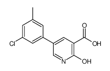 5-(3-chloro-5-methylphenyl)-2-oxo-1H-pyridine-3-carboxylic acid Structure