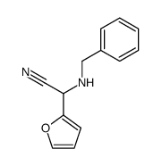 2-(N-benzylamino)-2-(2-furyl)acetonitrile Structure