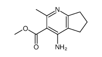 5H-Cyclopenta[b]pyridine-3-carboxylicacid,4-amino-6,7-dihydro-2-methyl-,methylester(9CI) structure