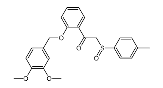 1-(2-((3,4-Dimethoxyphenyl)methoxy)phenyl)-2-((4-methylphenyl)sulphinyl)ethanone Structure