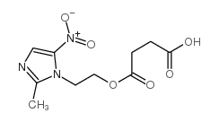 [2-(2-methyl-5-nitro-1H-imidazol-1-yl)ethyl] hydrogen succinate structure