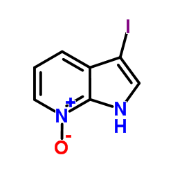 3-Iodo-1H-pyrrolo[2,3-b]pyridine 7-oxide Structure